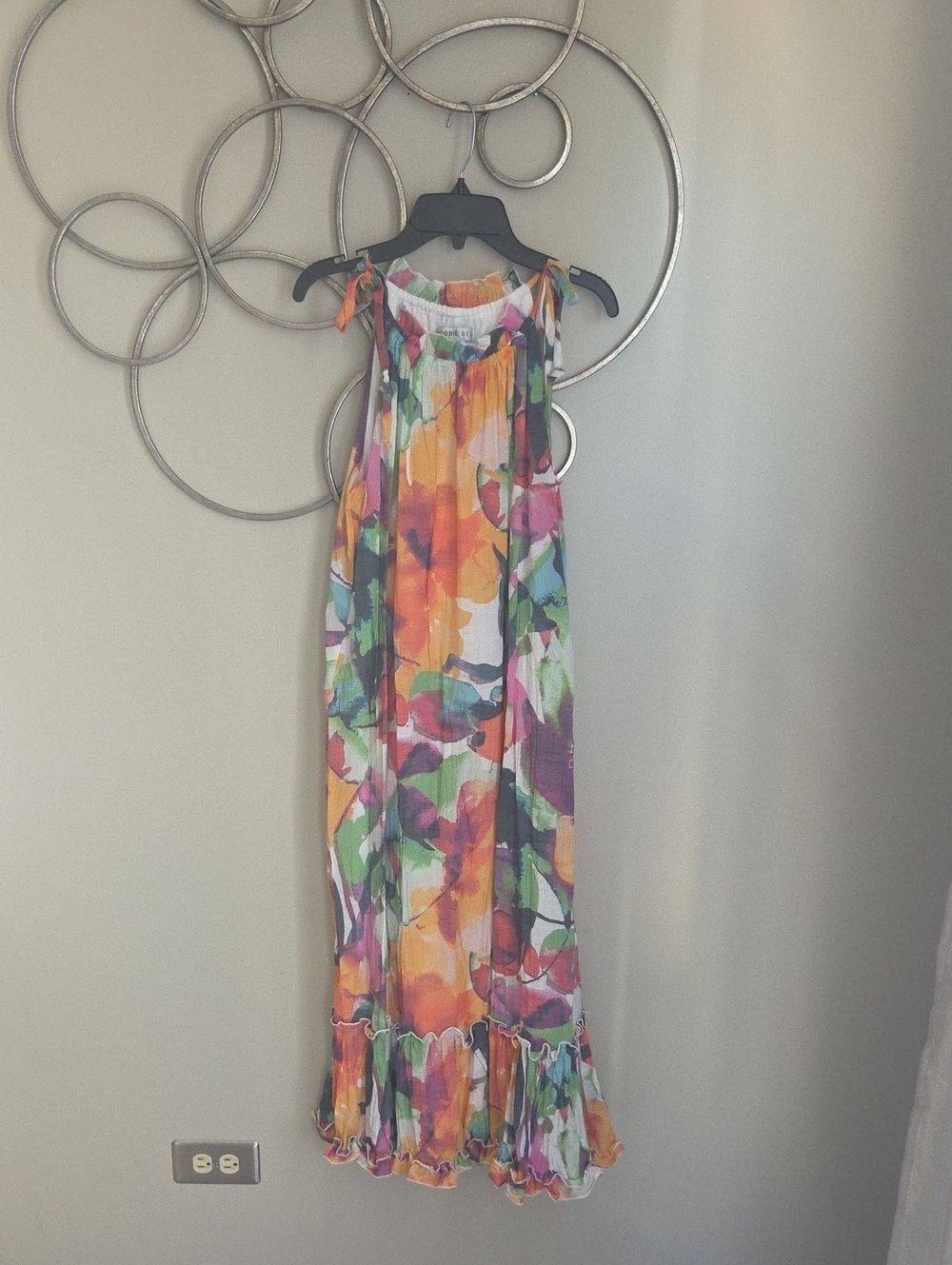 Robbie Bee Watercolor Floral Maxi Dress